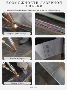 Лазерный сварочный аппарат 4 в 1 2000 Вт, станок очистки от ржавчины, резки, зачистки швов MAX SUP23T — изображение 4